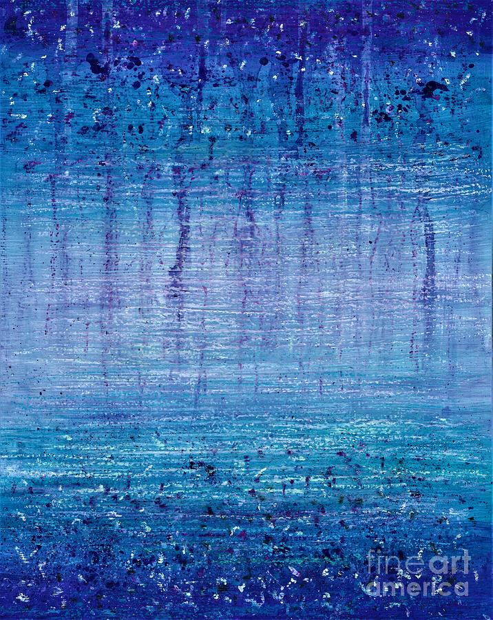 Vanishing Blue  Painting by Allison Constantino