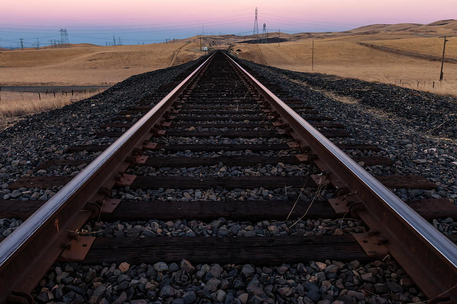 Vanishing Rails Photograph by Rick Pisio