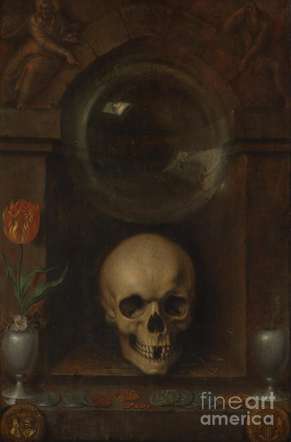 Vanitas still life, 1603 Painting by Jacques II de Gheyn