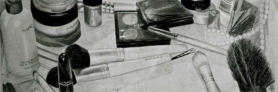 Brush Drawing - Vanity by Danielle Gallant