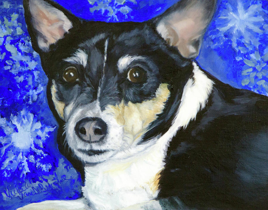 Pet Portrait Painting - Vanna by Vicki VanDeBerghe Pet Portrait Painting - Vanna by Vicki VanDeBerghe