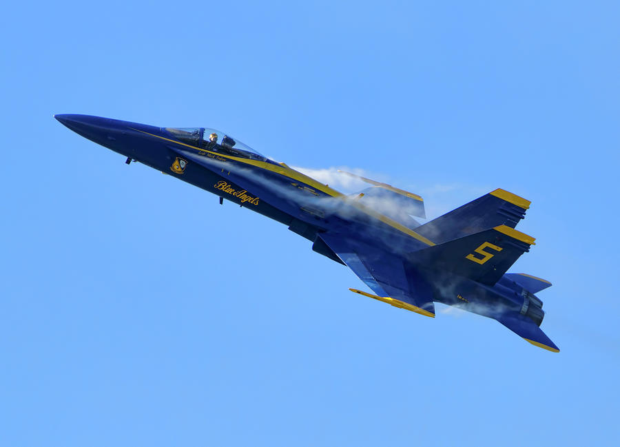 San Francisco Photograph - Vapor Trails Of Blue Angel 5 by Her Arts Desire