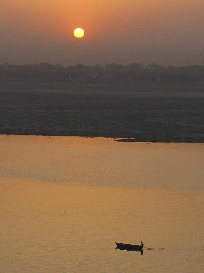 Varanasi, India - Sunset on the Sacred Ganges Photograph by Joe Mickey ...