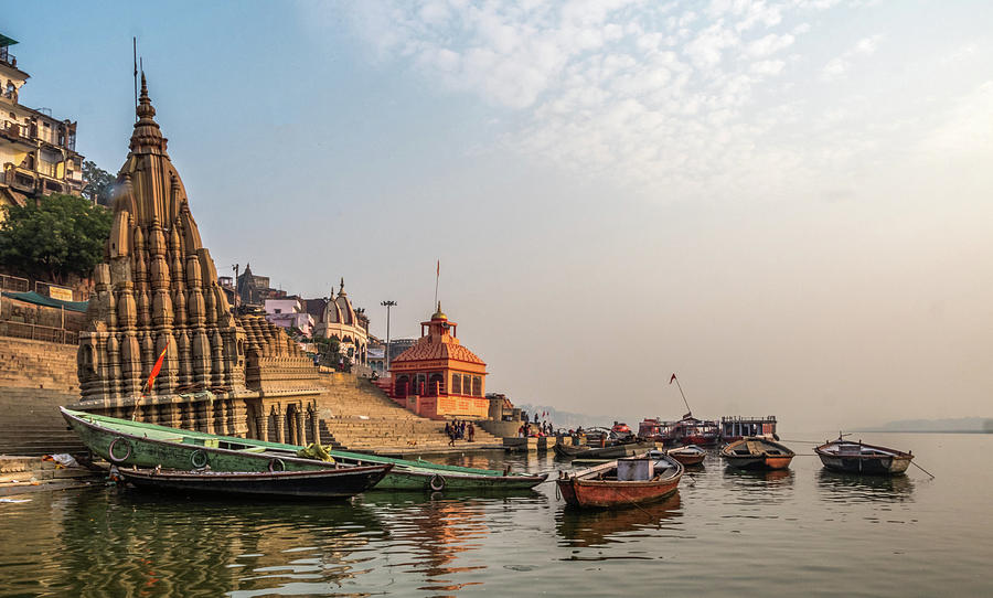 On the river Ganges. Photograph by Usha Peddamatham