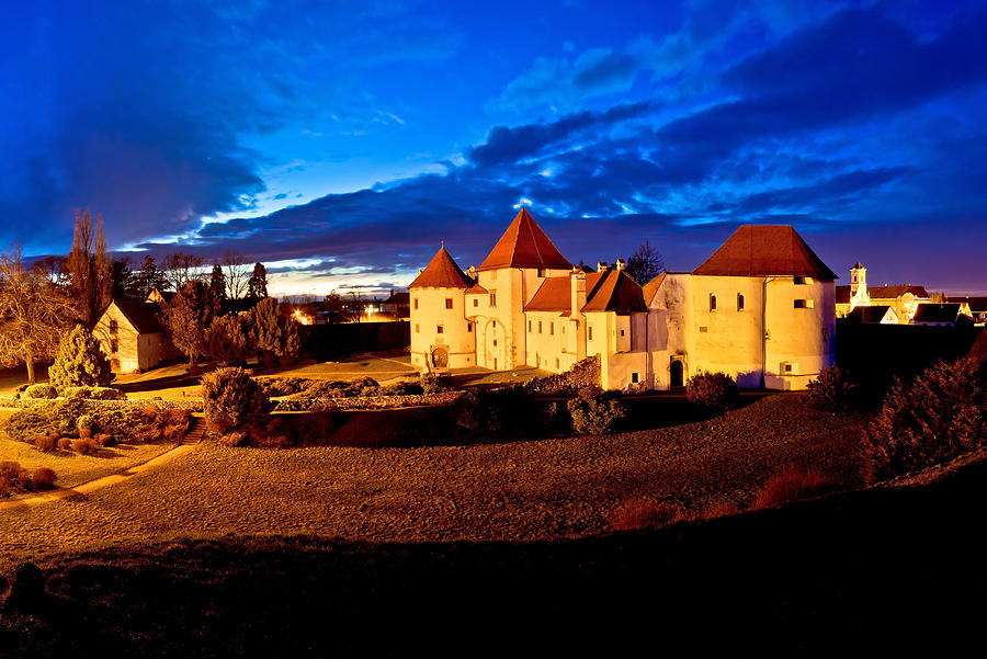 Varazdin old town landmark evening view Photograph by Brch Photography
