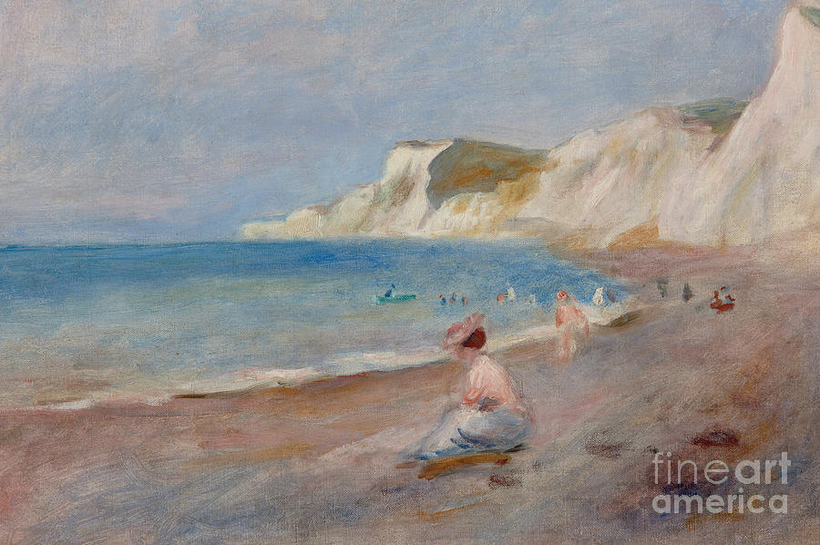 Pierre Auguste Renoir Painting - Varengeville Beach by Pierre Auguste Renoir