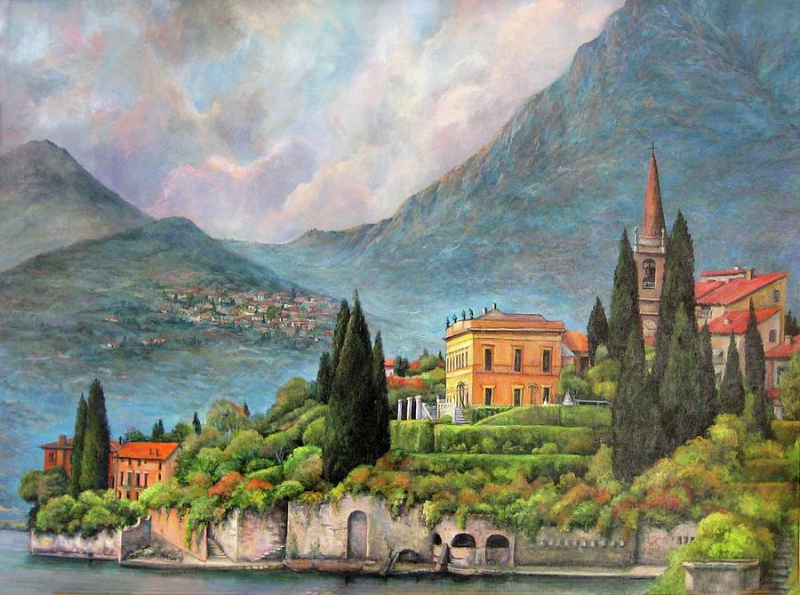 Varenna Italy Painting by Donna Tucker