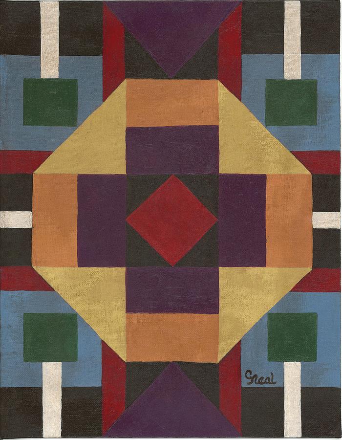 Variation of a Greek Cross Painting by Carol Neal