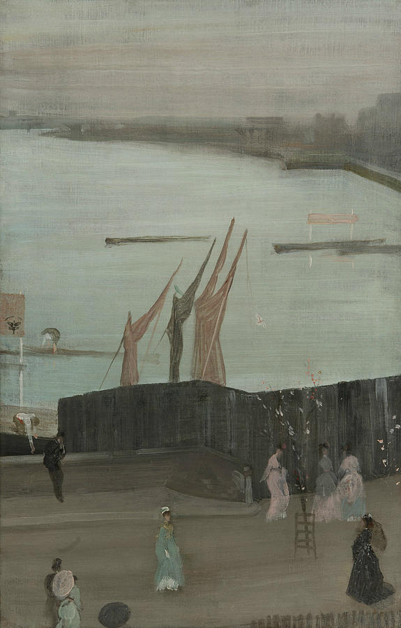 Variations in Pink and Grey Chelsea Painting by James Abbott McNeill Whistler