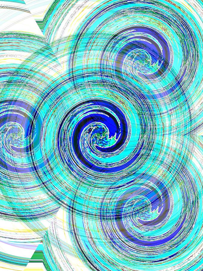 Spin Digital Art - Variety Comes Around by Andy Rhodes