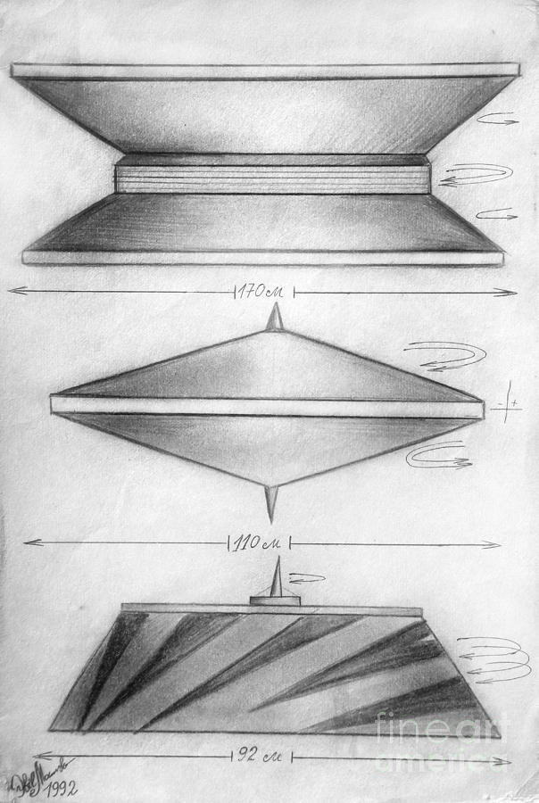 Variety Of Ufo Shapes And Sizes Part Drawing By Sofia Goldberg