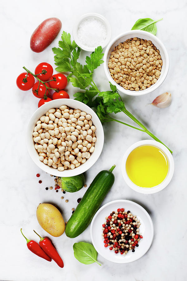 Various colorful spices and vegetables Photograph by Natalia Klenova ...