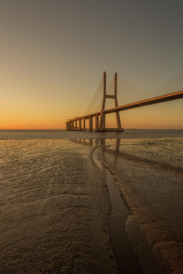 Lisboa Photograph - Vasco da Gama bridge by Joao Nuno Dias