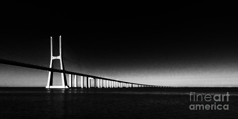 Vasco da Gama Bridge Lisbon 2 Photograph by Rudi Prott