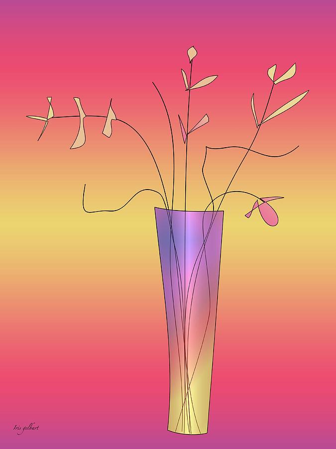 Vase 3 Digital Art by Iris Gelbart