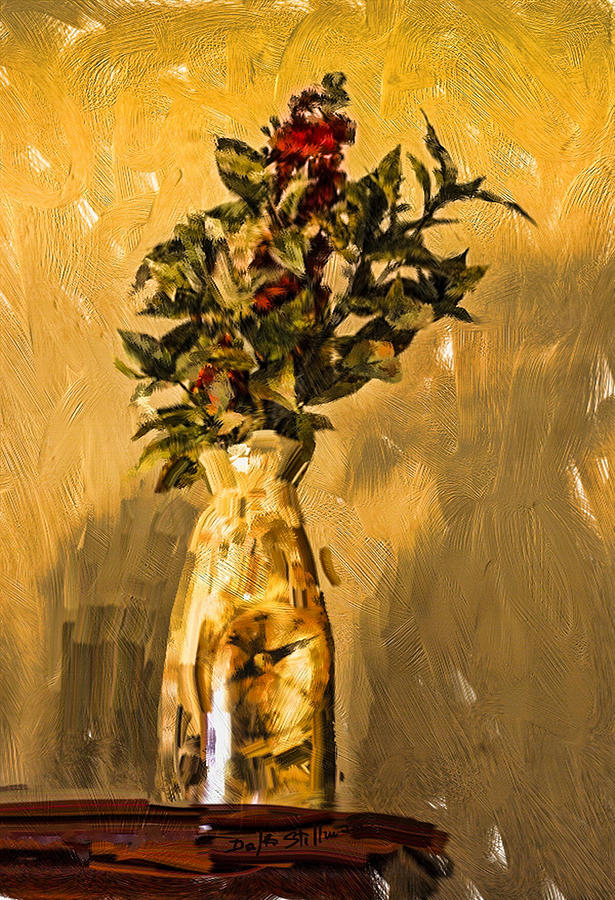 Vase and Flowers Digital Art by Dale Stillman