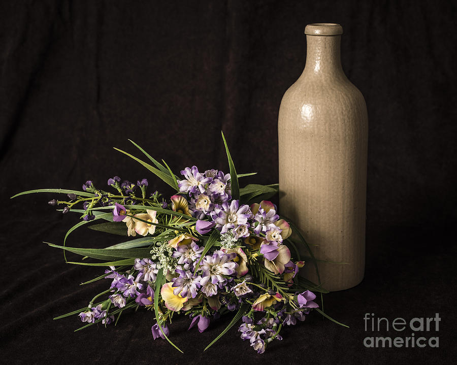 Vase and Flowers Photograph by Joann Long