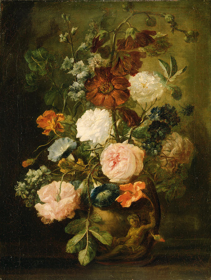 Vase of Flowers Painting by Celestial Images