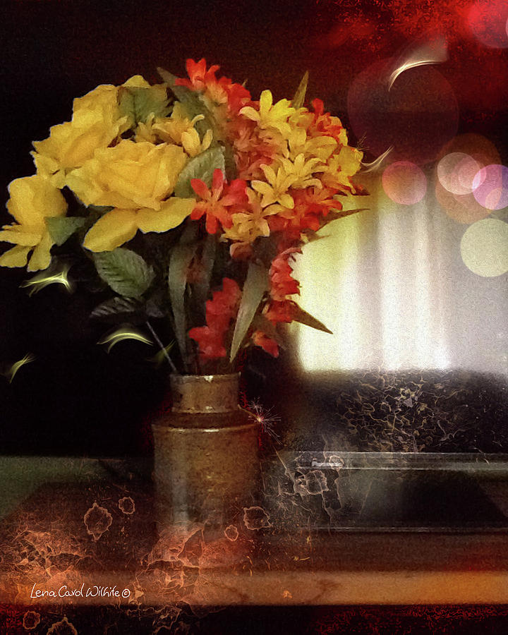 Vase of Flowers Photograph by Lena Wilhite