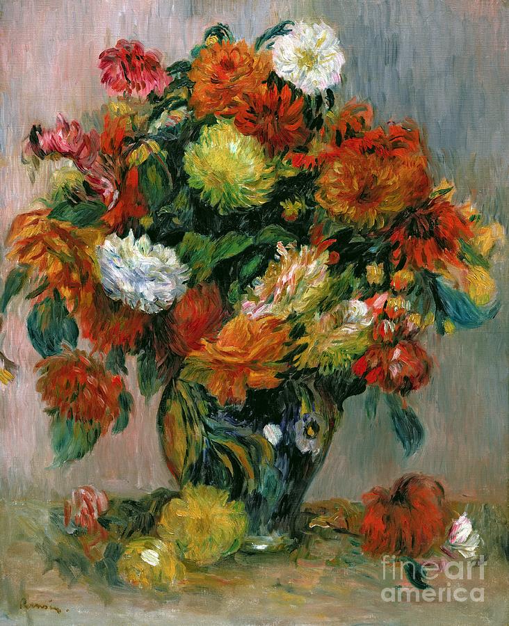 Pierre Auguste Renoir Painting - Vase of Flowers by Pierre Auguste Renoir