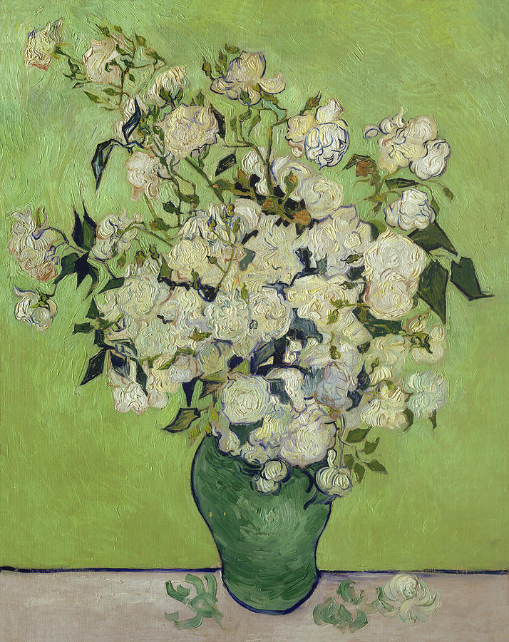 Vase of Roses Van Gogh 1890 Painting by Movie Poster Prints