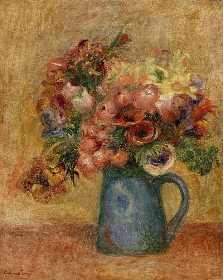 Pierre Auguste Renoir Painting - Vase of Flowers #4 by Pierre-Auguste Renoir
