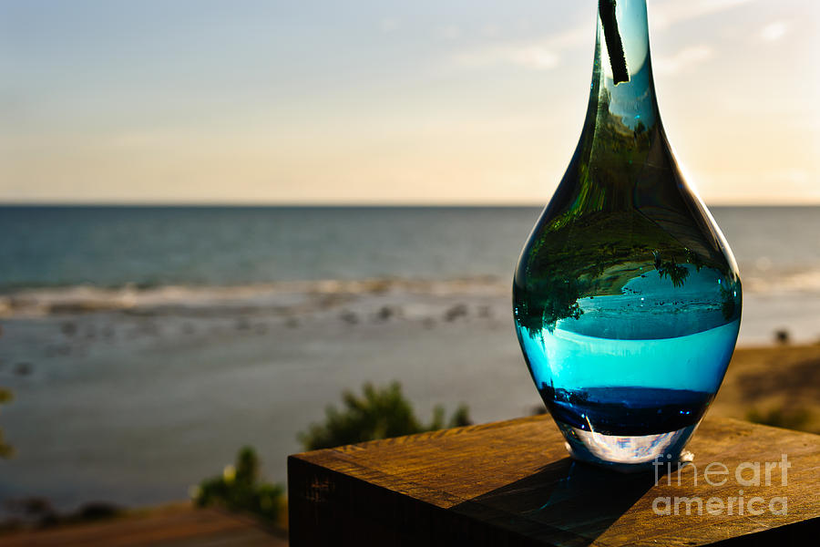 Sunset Photograph - Vase - Treasure Beach - Jamaica by Marc Evans