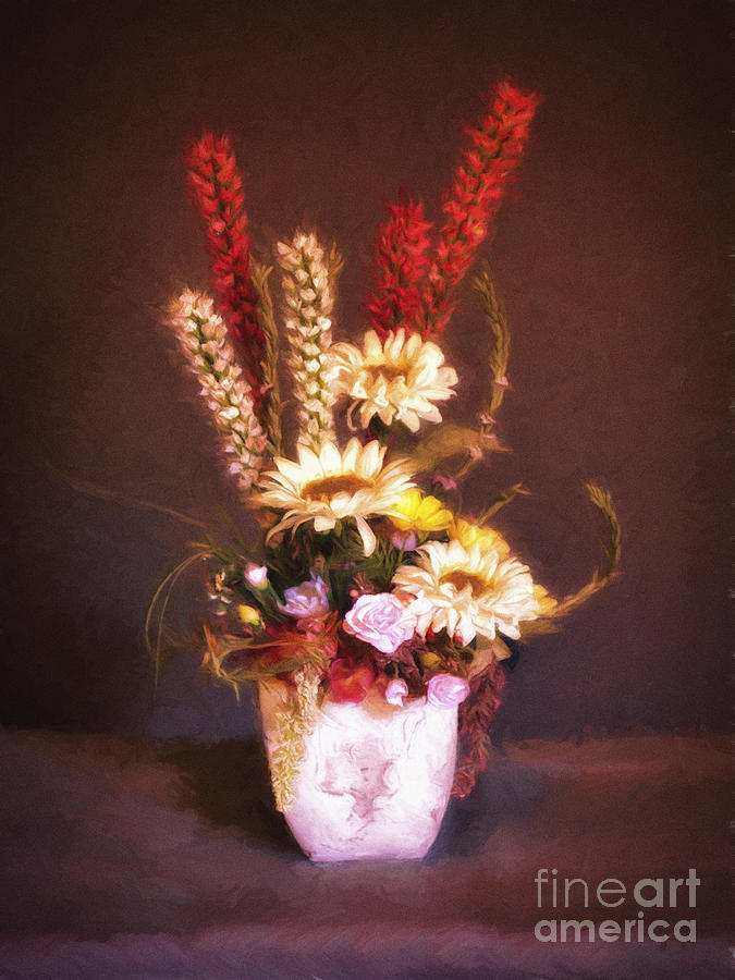 Vase With Flowers  ... Photograph by Chuck Caramella