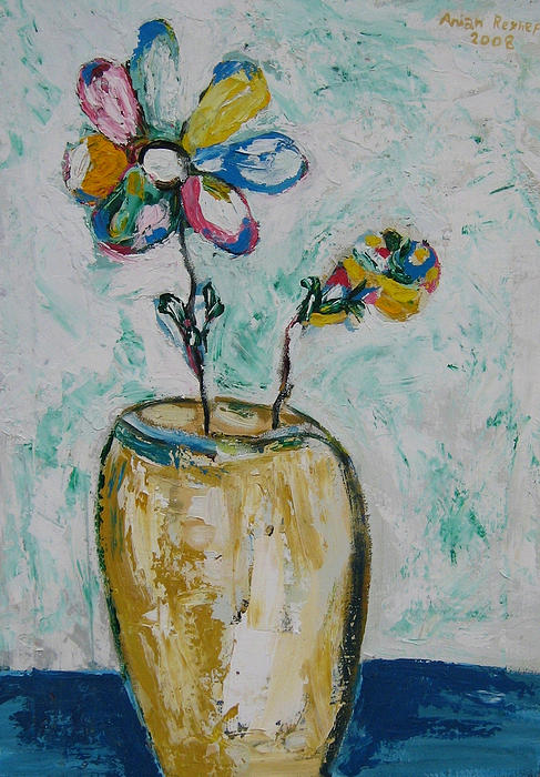 Vase With Flowers Painting by Arian Rexhepi - Fine Art America