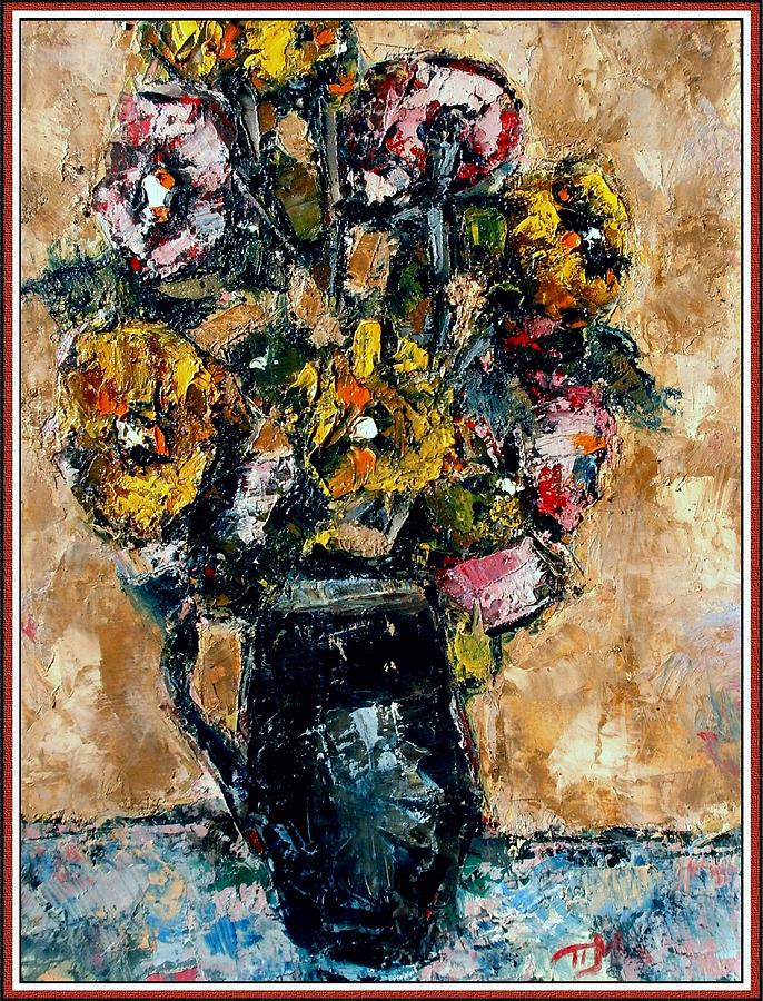Still Life Painting - Vase with flowers VWF1 by Pemaro