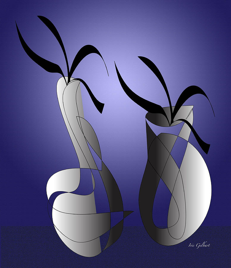 Vases #1 Digital Art by Iris Gelbart