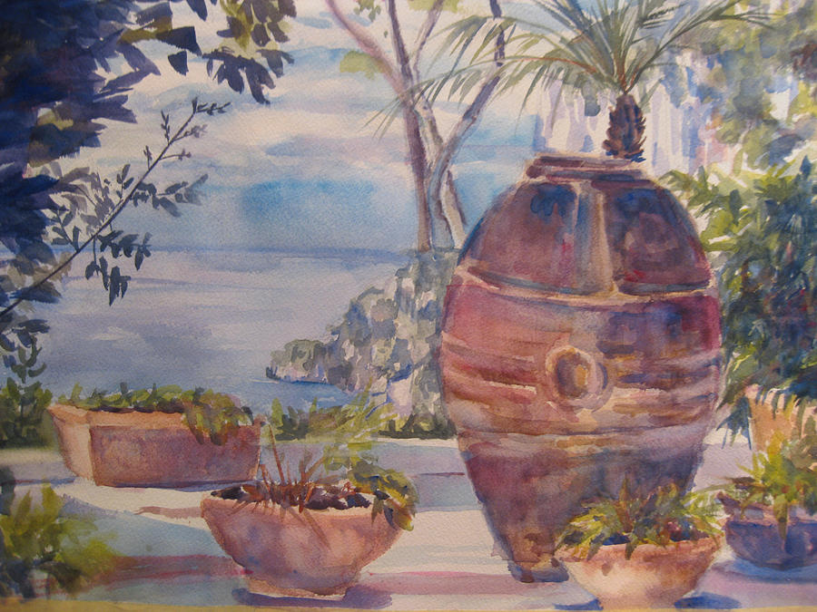 Still Life Painting - Vases on the Isle of Capris by Joyce Kanyuk