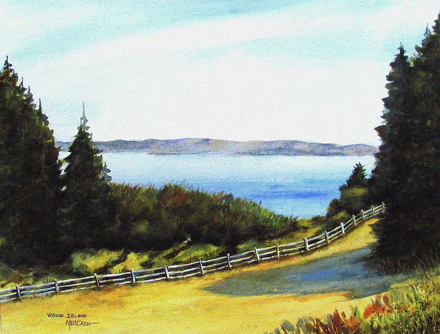 Vashon Island Painting by Marti Green