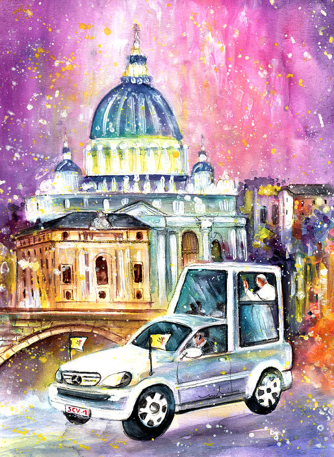 Vatican Authentic Painting by Miki De Goodaboom