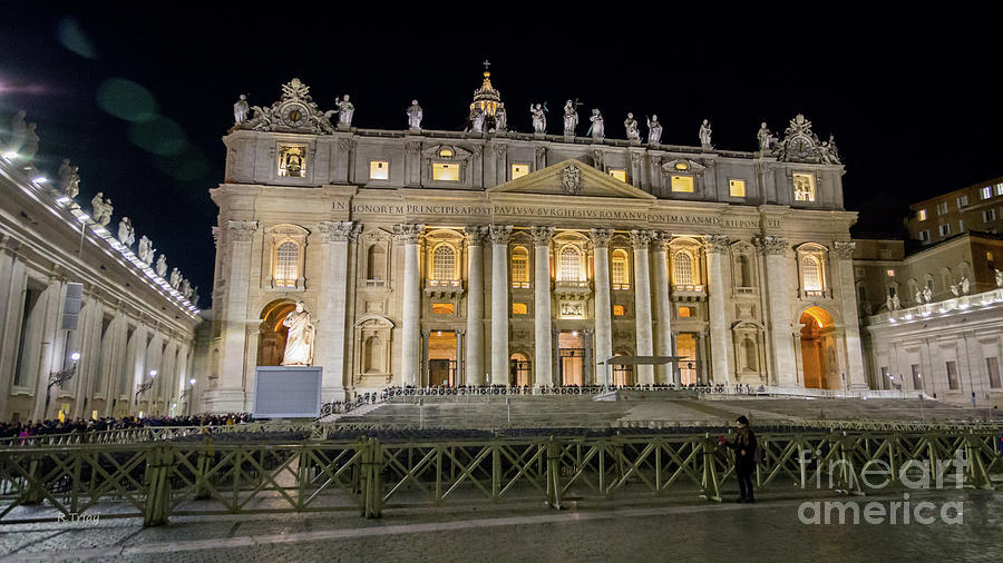 Vatican City at Night Photograph by Rene Triay FineArt Photos