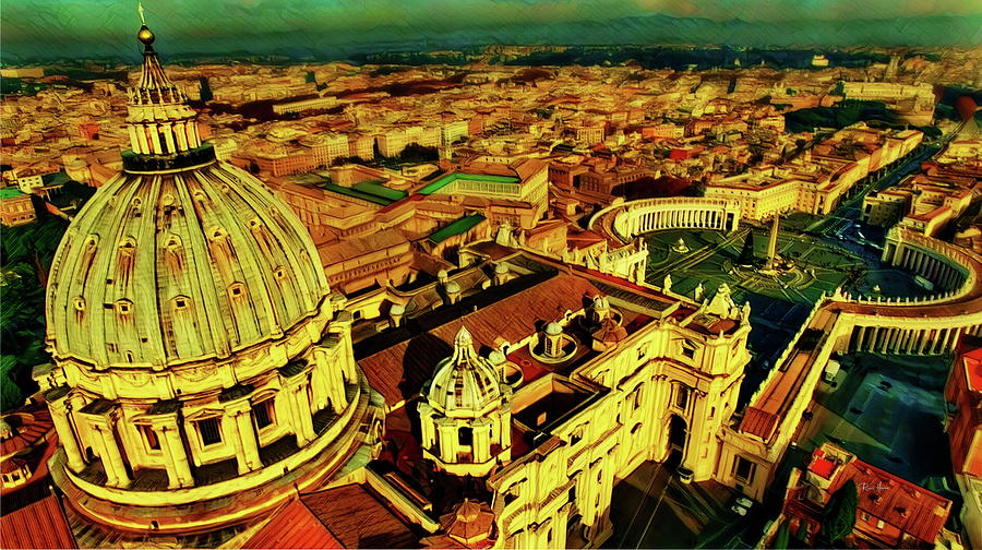 Vatican City Rome Italy Mixed Media by Russ Harris
