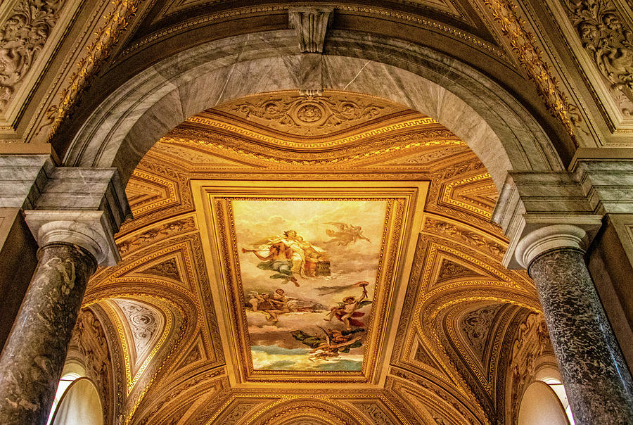 Vatican Museum Painted Ceiling Photograph by Carolyn Derstine