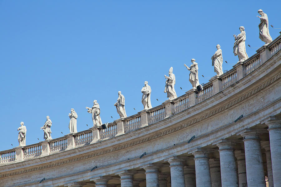 Vatican Statues in Rome, Italy Photograph by Paolo Modena