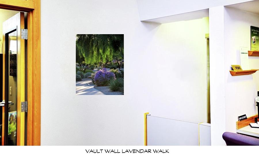 Vault Wall Lavendar Walk On The Wall Photograph by Jerry Sodorff
