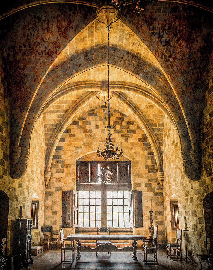 Rhodes, Greece - Vaulted Office Photograph by Mark Forte