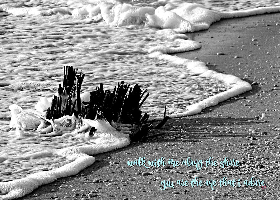 Beach Photograph - VD Shore by Dark Whimsy