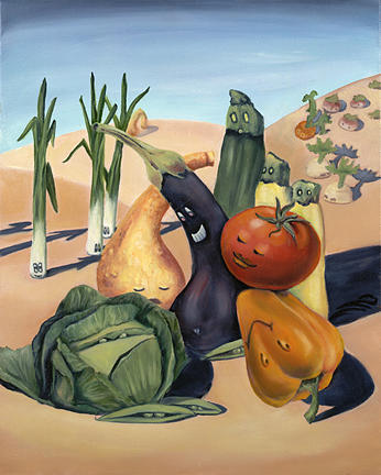 Veg Out Painting by Sandi Snead