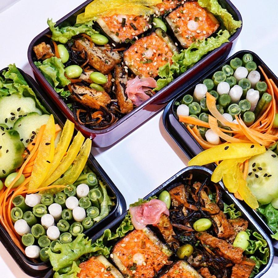 Vegetable Photograph - Vegan Sushi, Hijiki Salad, And by Aaron Delaney