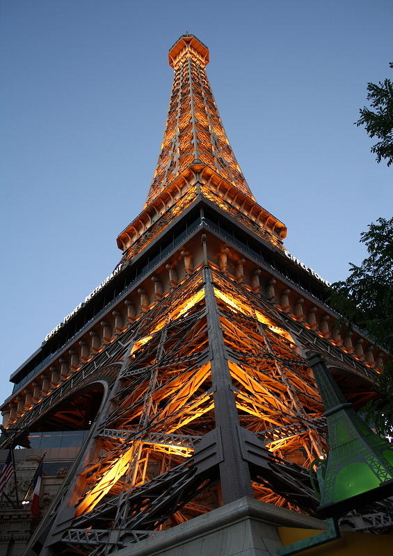 Vegas Eiffel At Night Photograph by David Nicholls