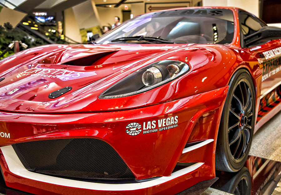 Vegas Ferrari Photograph by Ricky Barnard