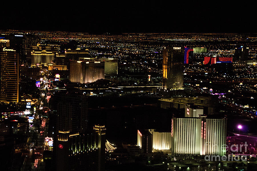Vegas Lights Photograph by Louise Magno