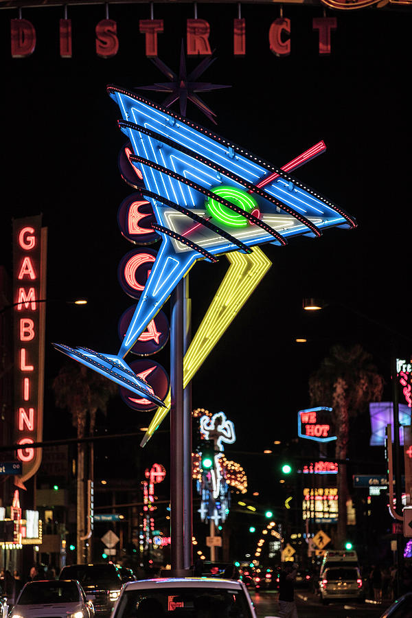 Vegas Martini Glass Sign Photograph by John McGraw