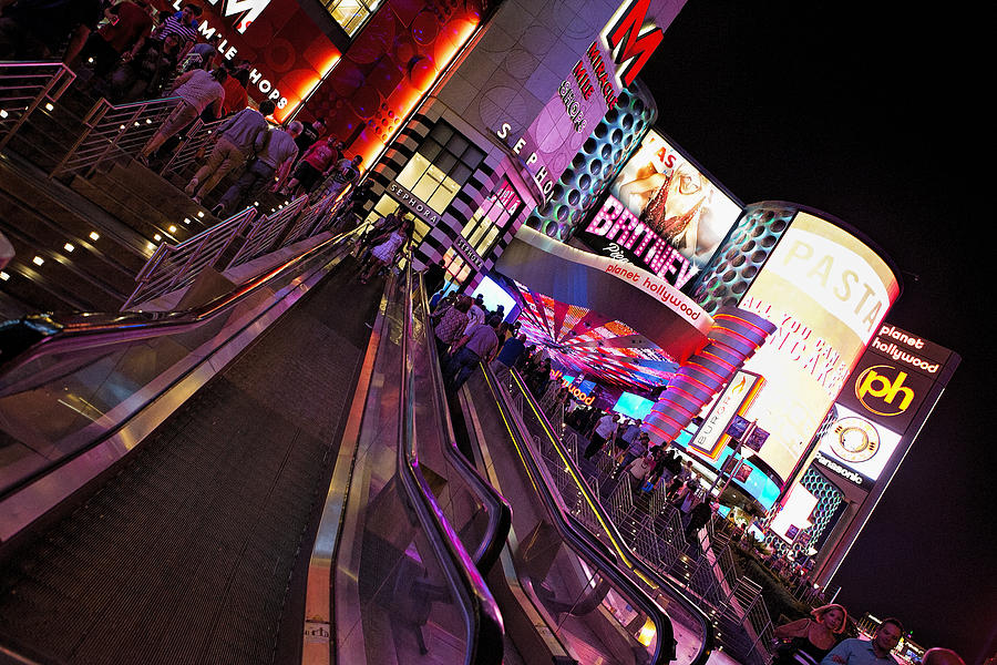 Vegas Nightlife Photograph by Deborah Penland