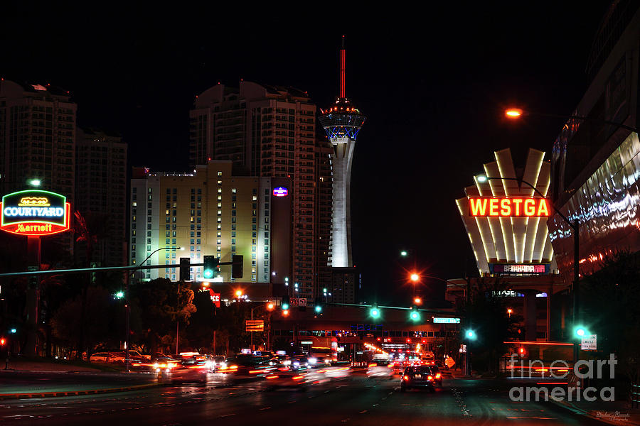 Las Vegas Photograph - Vegas Paradise Road by Jennifer White
