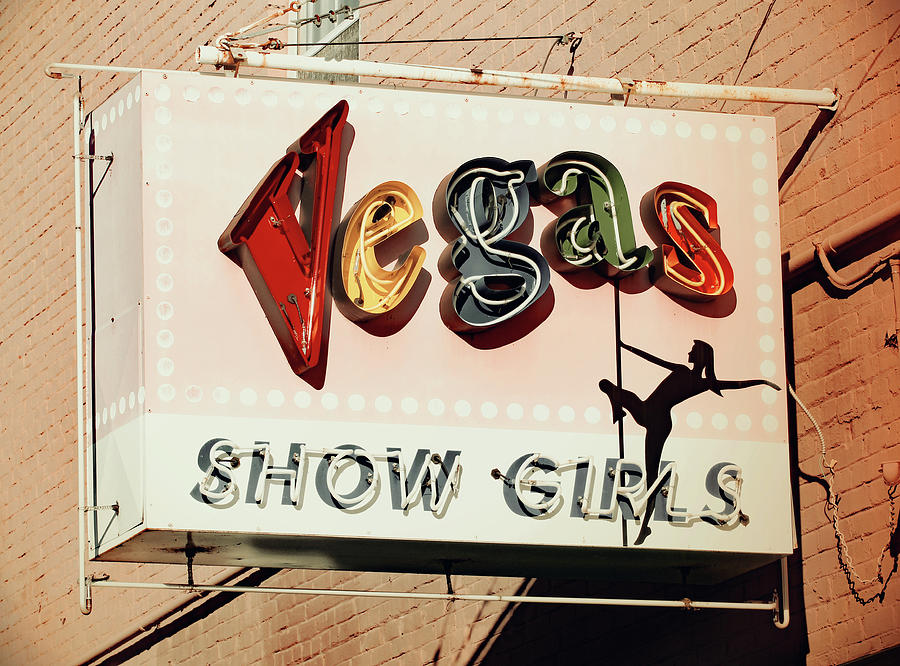Vegas Show Girls Vintage 1 Photograph by Joseph C Hinson